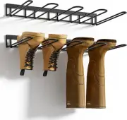 Boot Rack Wader Hangers for Boot Metal Wall Mounted Shoe Rack 4 Pair Boot Cowboy