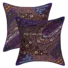 Boho Bohemian Cushion Cover Beaded Sequins Throw Decor Pillow Cover Case