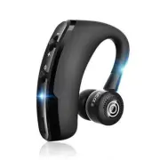 Headset Ear Microphones Single Hands Free Business Wireless Bluetooth With Noise Reduction - Coffee