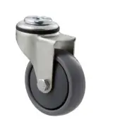 QTY 4 Trolly Wheel 75mm x 28mm x 23mm Swivel Bolt Hole 50kg Load KJQ75G/KZH