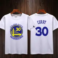 在飛比找Yahoo!奇摩拍賣優惠-🔥柯瑞Stephen Curry庫里短袖棉T恤上衣🔥NBA勇