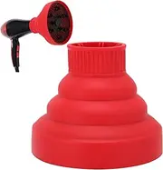 Hair Diffuser, Universal Collapsible Hair Dryer Diffuser, Portable Travel Blow Dryer Diffuser, Diffuser Attachment for Hair Dryer(red)