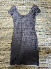 NWT Pins & Needles Urban Outfitters Grey Ruffle T shirt Shift Dress Mini Scoop N
