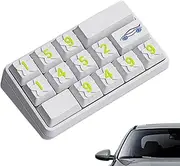 Parking Card License Plate, Temporary Parking Lot License Plate, Parking Card License Plate Keyboard Shape Car Parking Card License Plate, Dashboard Decoration, Decorative Creative Car Interior