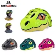 KINGBIKE Kids Bike Helmet Children Dinosaur MTB Cycling Skate Helmet 48-52cm