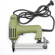 220 Electric Stapler Straight Nail Gun Framing Tacker Power Tools Staple Gun for Woodworker Furniture 5/10/15/20/25/30mm Nails(Greem)