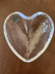 Simon Pearce Heart-Shaped Crystal Bowl - BRAND NEW