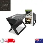 Portable BBQ Steel Grill Foldable Fire Pit Outdoor Camping Picnic Barbecue Heat