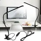 LED Desk Lamp USB Cable Flexible Folding Dimmable Study Reading Table Light 8W