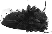 [LIFKOME] Elegant Mesh Pearl Flower Fascinator Hair Clip for Women for Tea Parties Weddings Cocktails and Festivals Stunning Head Accessory for Special Occasions