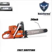 Holzfforma G372 71cc Gas Chainsaw 50MM Bore With 24inch 84DL Bar Saw Chain