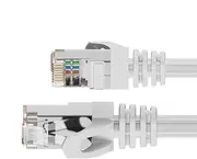 Cat 6 Ethernet Patch Cable, 10ft High Speed Network Cords, 10gbps Shielded LAN Cord, Internet Wire Cables for Routers, Modems, Printers, and Computers, Sturdy Design