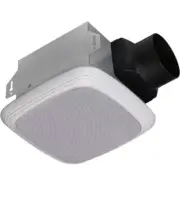 Homewerks Worldwide 7130-04-BT Bathroom Fan Bluetooth Speaker, Ceiling Mount...
