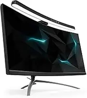 Computer Monitor Lamp, Screen Monitor Light Bar for Eye Caring, USB Reading LED Task Lamp with Touch Control Dimming, No Glare, Monitor Light Bar for Curved Monitors, Space Saving