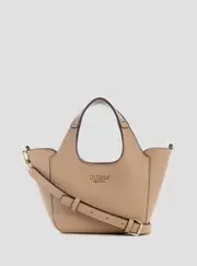 GUESS Women's Beige Helina Mini Tote Bag