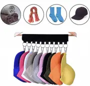 10 Clips Closet Hanger Door Baseball Hat Holder Cap Rack Storage Organizer