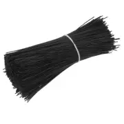 1000 Pcs Metal Cord Cable Binding Ties Reusable Plastic Ties 6 Inch