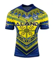 PARRAMATTA EELS 2023 NRL MACRON MENS ADULT PASIFIKA TRAINING TEE SHIRT