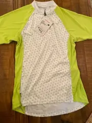 Women's Bontrager short sleeve cycling Jersey Maillot size S 1/4 zipper elastic