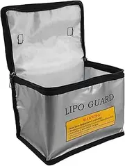 Kisangel Lithium Battery Safety Pouch Fireproof Battery Storage Organizer for Safe Charging Explosion Material Versatile Design for Home and Workshop Use