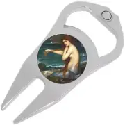 Mermaid Golf Ball Marker Divot Repair Tool Bottle Opener