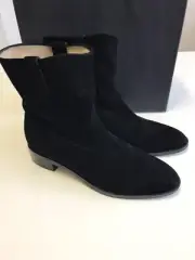 TONY BIANCO BLACK KID SUEDE ANKLE BOOTS SIZE 9 NEW rrp $229.95