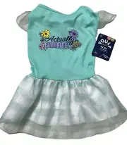 NEW Youly “The Diva" Cat Dress "Actually Purrrfect" Green Size L/XL 15-17.5"