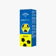 Callaway ERC Soft Truvis Golf Balls (Yellow/Black, 3pk) 1 Sleeve 2025 NEW