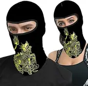 Rainnights Funny Cycling Riding Hood Full mask Headscarves Bib Pirate Balaclava Hats Printed Mythical Beast Beautiful Phoenix for Boys G