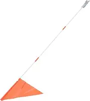 WESIEVYA Heavy Duty Fiberglass Bike Flag Pole Set 2 Pack High Visibility Safety Flag for Bicycles Easy Install Connect Tube Random