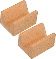 FUNNETOYU 2pcs Japanese Style Sushi Rack Holder Wooden Sushi Display Stand for Home Restaurant Hotel with Fine Workmanship Classic Design