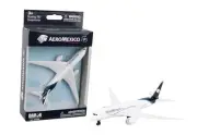 Single Plane, White and Block Aeromexico