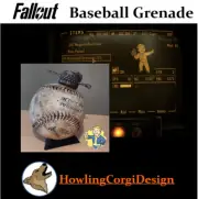 Fallout Baseball Grenade w/ Display Stand