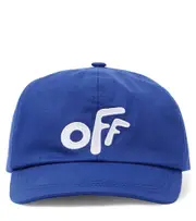 [Off-White Kids] Off-White Kids Logo cotton baseball cap I blue