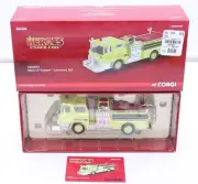 CORGI - 1:50 SCALE DIECAST - MACK CF PUMPER YELLOW - LAWRENCE, MA - NIB -