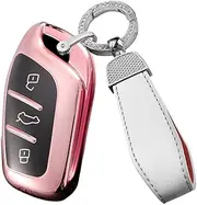 ontto Car Key Case Fits Roewe RX3 RX8 ERX5 RX5 I6 I5 for MG4 MG5 MG6 MG ZS EV HS EHS ZX GT TPU Silicone Key Case Protective Cover Remote Control Cover Key Fob Accessories