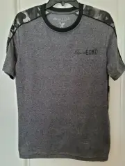 New Mens Marc Ecko Cut & Sew Tee T-Shirt - Medium - Charcoal Gray Camouflage