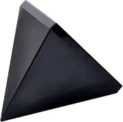 IWOWHERO Obsidian Pyramid Bonsai Hearts Bead Zeolite Chakra Ritual Making for Selenite Rose Gemstones Decorative Boarded Shaped Charms Bracelets Amethyst Runes Home Decoration Black