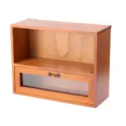 Desktop Organiser Wood Perfume Display Holder Makeup Cosmetic Organizer
