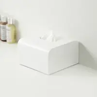 在飛比找誠品線上優惠-日本ideaco 方形圓角磚磨砂餐巾紙盒/ 白(磨石款)