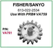 PRB VA761 VCR Gear for Fisher/Sanyo 613-022-2534 and Others