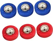 ERINGOGO Shuffleboard Game Accessories 6pcs Mini Set Tabletop Curling Game Pieces Durable Roller Balls for Play
