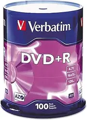 [Verbatim] AZO DVD+R 4.7GB 16X with Surface, 100pk Spindle
