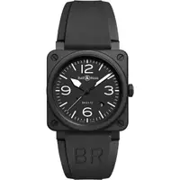 在飛比找momo購物網優惠-【Bell&Ross】黑色啞光陶瓷機械腕錶 母親節(BR03