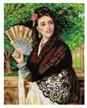 "The Pride of Seville" Printed Canvas for Cross Stitch Tapestry Gobelin 2947