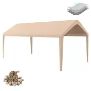 Carport Replacement Canopy Cover 10'X20' for Tent Top Garage Shelter Cover with