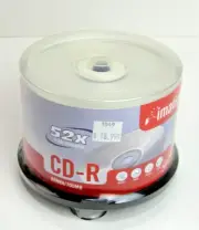 Imation CD-R Discs, 50 Pack - 52x, 700mb 80 Min Blank New Sealed