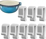 for Dutch Oven Lid Protector Clips, 8x Cookware Protector Clips, Oven Lid Flexible Bumper Protector Clips, Non-Slip Pan Protectors, Pot Bumpers, Cookware Protectors for Oven Pots