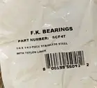 FK BEARING SCF4T ROD END BEARING 1/4" X 1/4" SS W/TEFLON LINER NEW IN PACKAGE