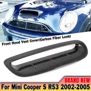 For Mini Cooper S R53 R50 2002-2006 2003 Front Air Hood Bonnet Scoop Vent Kit 1x